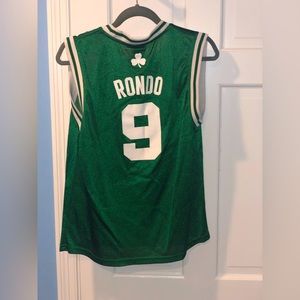 Vintage Rajon Rondo Boston Celtics Jersey Youth Size Large Adidas